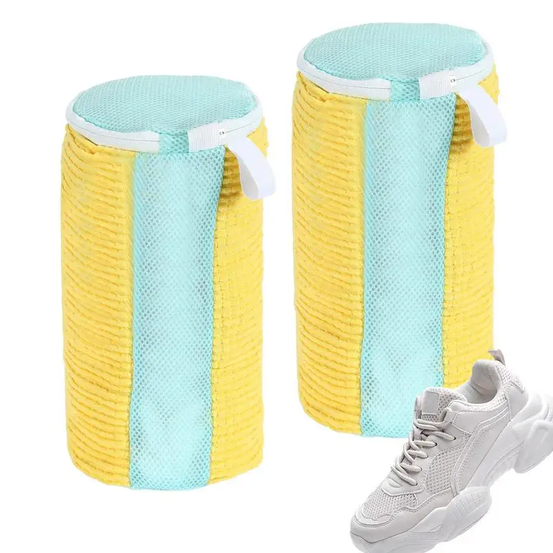 

Shoe Washing Bag Sneaker Wash Bag for Washing Machine Bag Breathable Chenille Shoe Cleaning Laundry Bag for Shoes and Sneakers