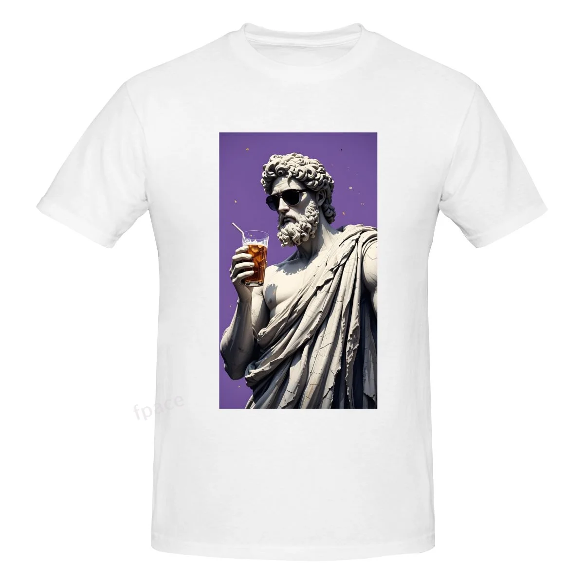 

DAVID Sculpture Casual Cotton Summer Men Clothing Tops Men's Basic Short Sleeve T-Shirt