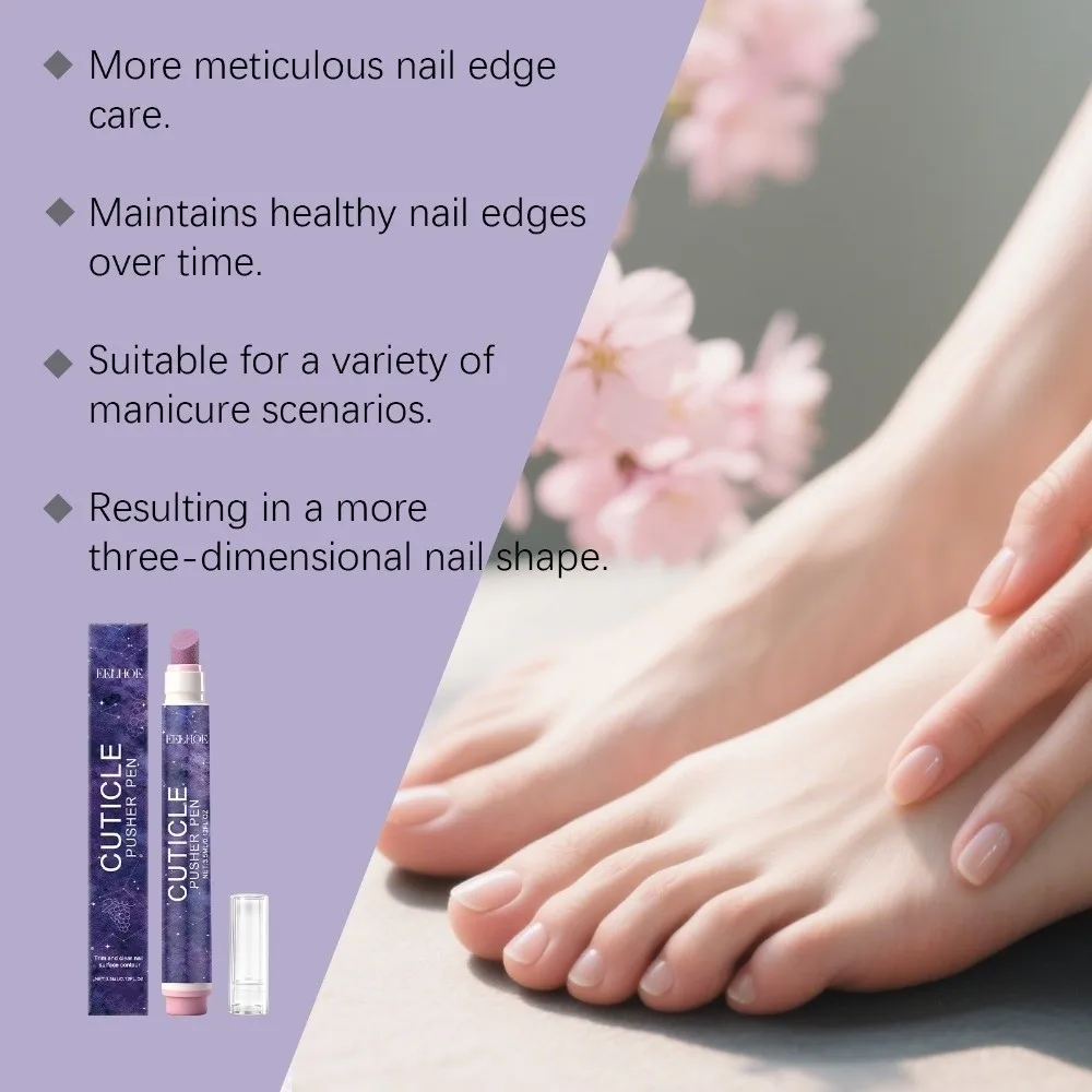 Nail Brighten Cuticle Oil Pusher Pen Multifunctional Moisturizing Ceramic Cuticle Pusher Gentle Cleaning Nail Polish Pen