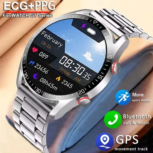 Imagen 1 del producto 2026 nuevo reloj inteligente para deportes al aire libre para hombres serie GT pantalla de 1,53 pulgadas reloj deportivo más reloj inteligente de salud para teléfono Android Ios