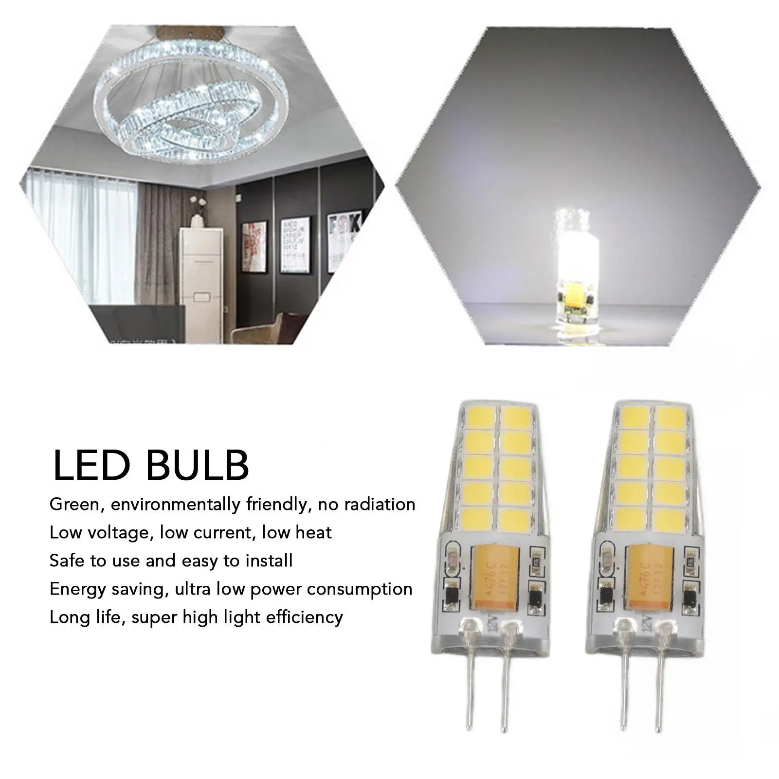 12V G4 LED Light Bulb - Easy Install & Safe for Bars, Home & Decor