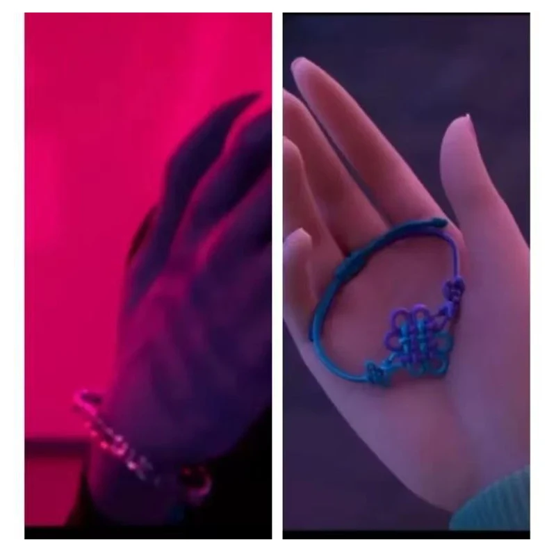 Heart Shape Anime Necklaces Kpop Demon Hunter Necklace Bracelet For Women Fashion Jewelry Accessories Birthday Gadget Children