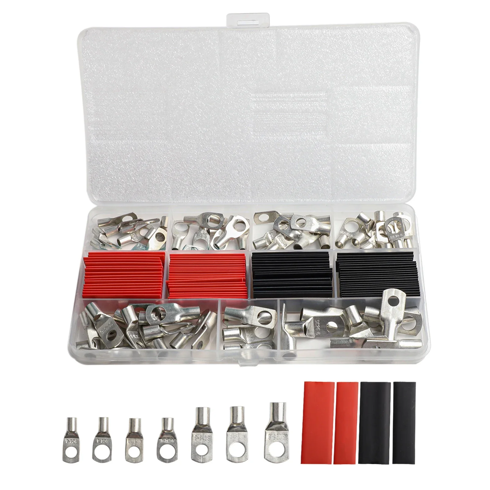 

Cable Lugs Convenient PP Plastic Box Wide Applications Convenient PP Plastic Box Heat Shrinkable Tube Variety Flared Opening