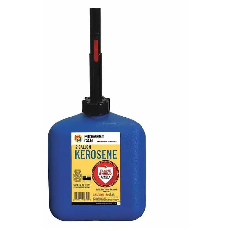 

Gas Can, HDPE, 2 gal, Blue, Kerosene