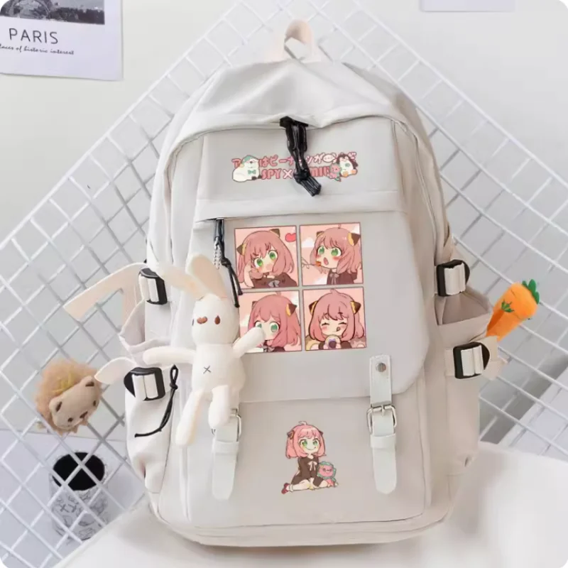 

Anime Spy Family Anya Forger Big Capacity Girls Backpack Travel Bag Boy Teenager Schoolbag