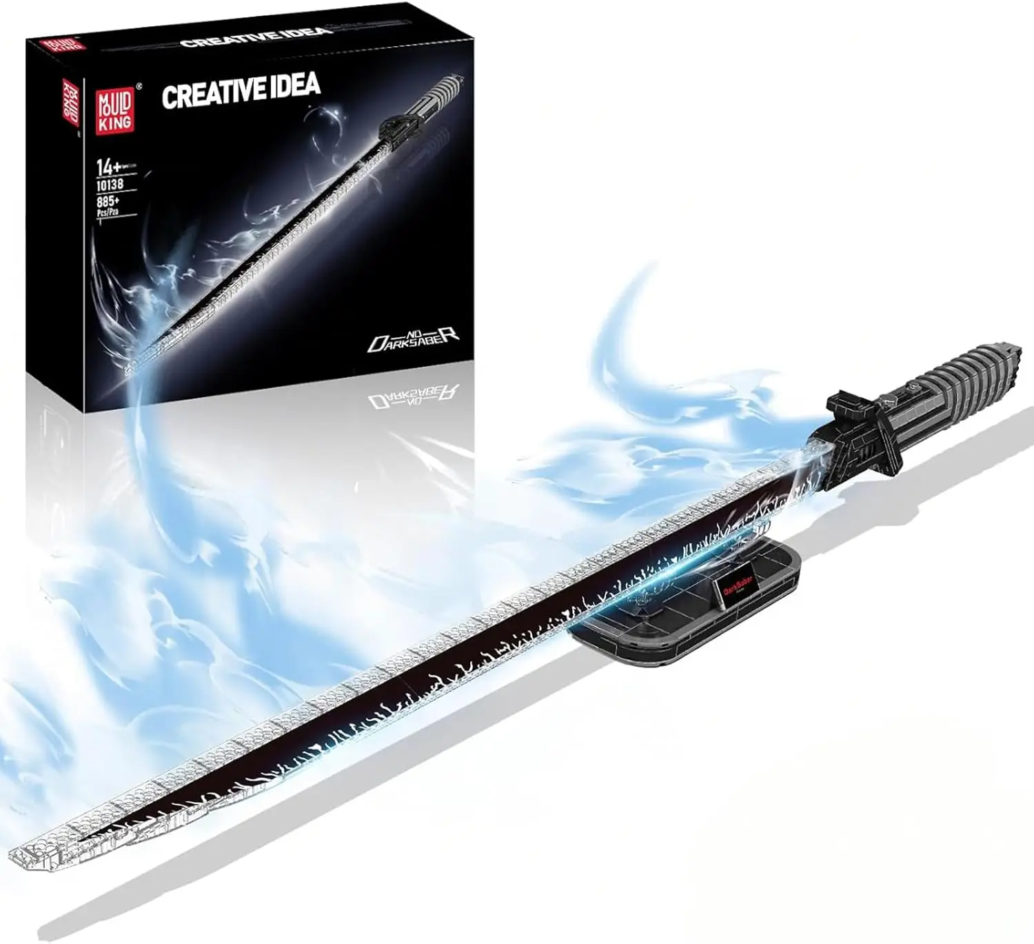 

Lightsaber Building Toy with LED Glow, 885+ Pieces Dueling Sword with Display Stand for Adults