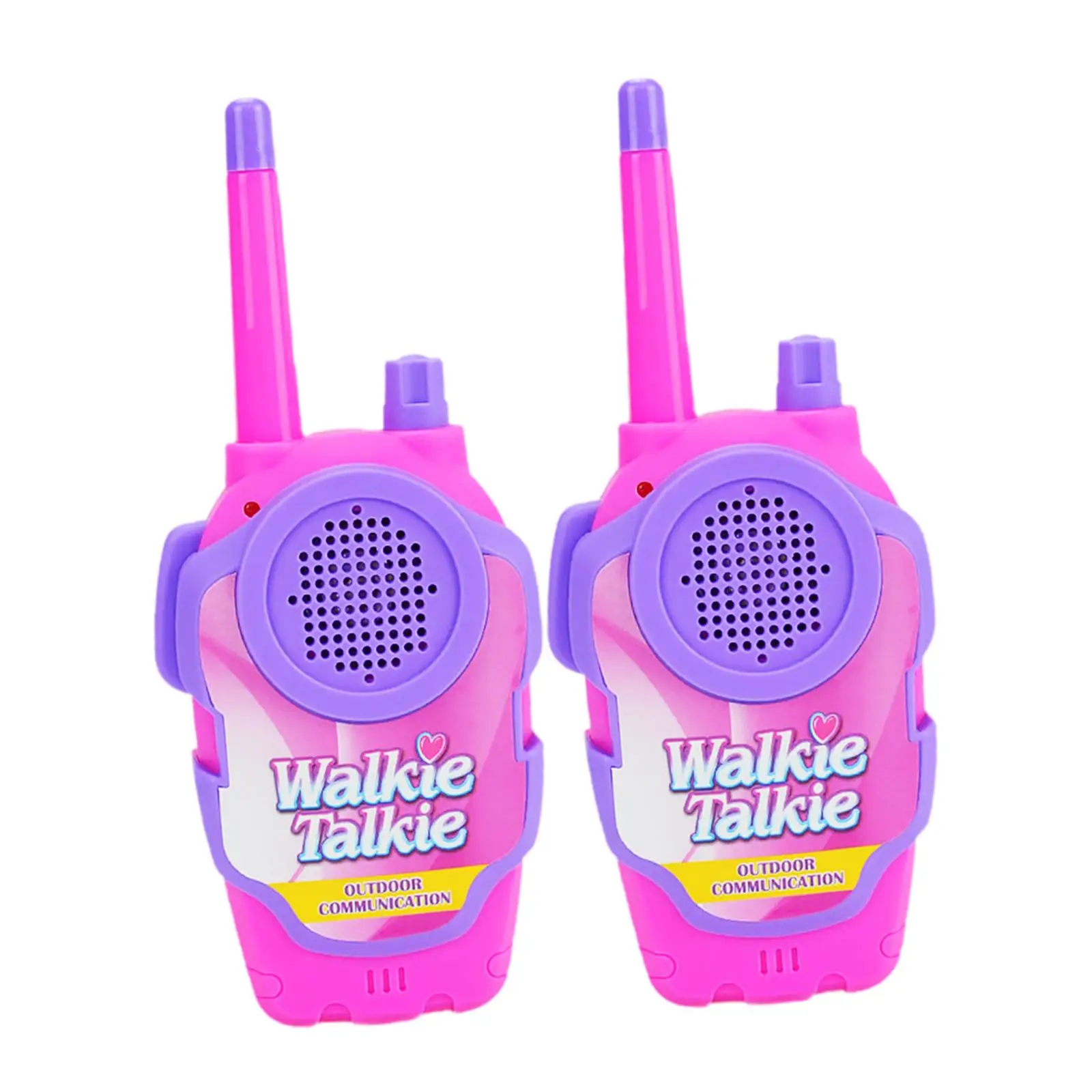 2 Pieces Walkie Talkies for Kids Mini Cartoon Girl Intercoms Toy 3 Years Old