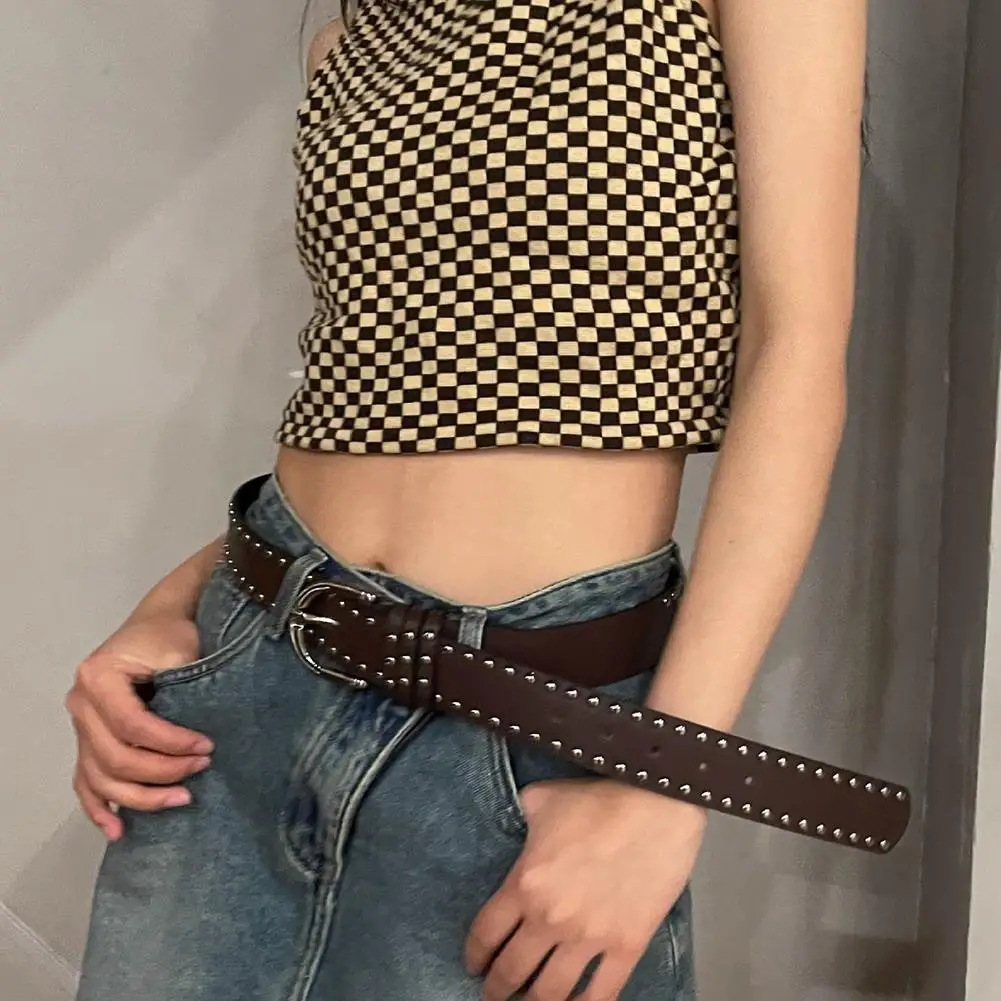 الاتجاه برشام حزام معدني الهرم حزام للرجال النساء فاسق حزام البنطال الجينز القوطية الظلام نمط شخصية أحزمة للجنسين
