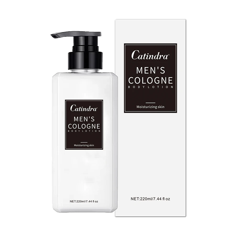 Catindra Men‘s Cologne Body Lotion Moisturizes Skin Smooth Prevent Dryness Roughness Body Lotion Comes with Perfume Flavor