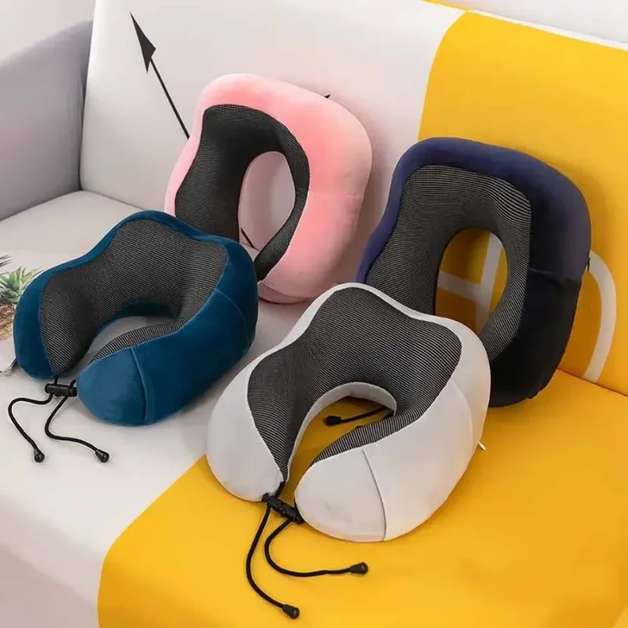 

U Shaped Memory Foam Neck Pillows Soft Travel Pillow Massage Neck Pillow Sleeping Airplane Pillow Cervical Healthcare Bedding