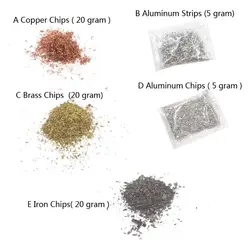 Handmade Orgonite Metal Chips DIY Energy Tower Pyramid Fillings Material Copper Brass Fillers DIY Epoxy Resin Art Craft