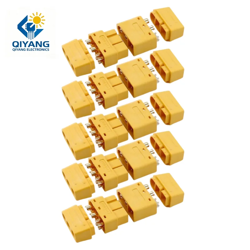 AMASS XT60 (2+4) plug with signal pin soldering wire type XT60 model aircraft connector lithium battery male and female