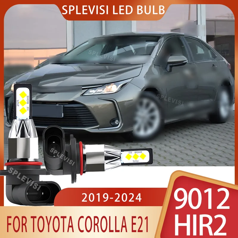 

2PCS 12V 9012 LED Headlight Bulbs: 60,000 Hours of Reliable Performance For TOYOTA Corolla E21 2019 2020 2021 2022 2023 2024