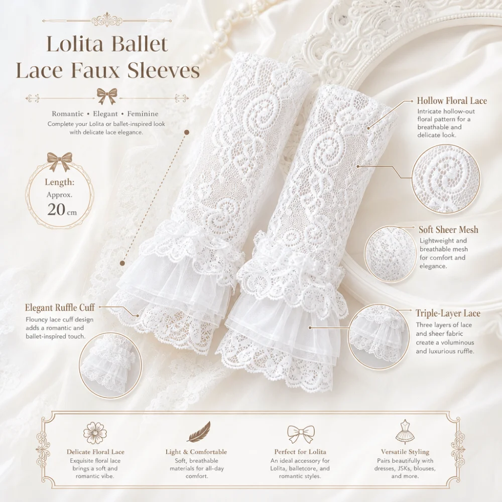 ปลอกแขนจีบระบายแบบถอดได้ 3 ชั้ - Fingerless Glove Knit บทวิจารณ์และราคา