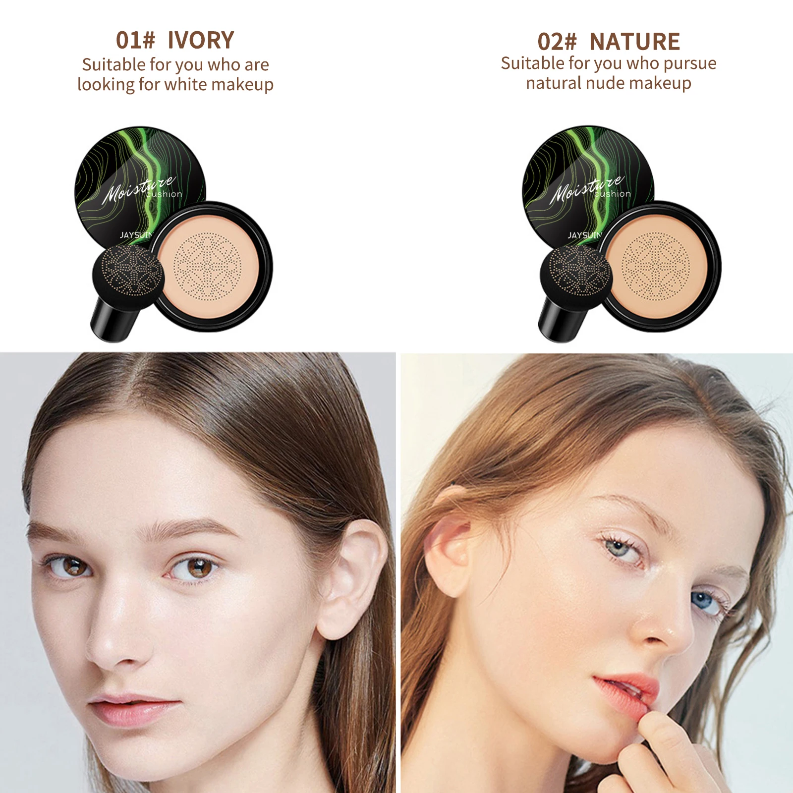 J Beauty Makeup - Mushroom Head Cushion Foundation & Loose