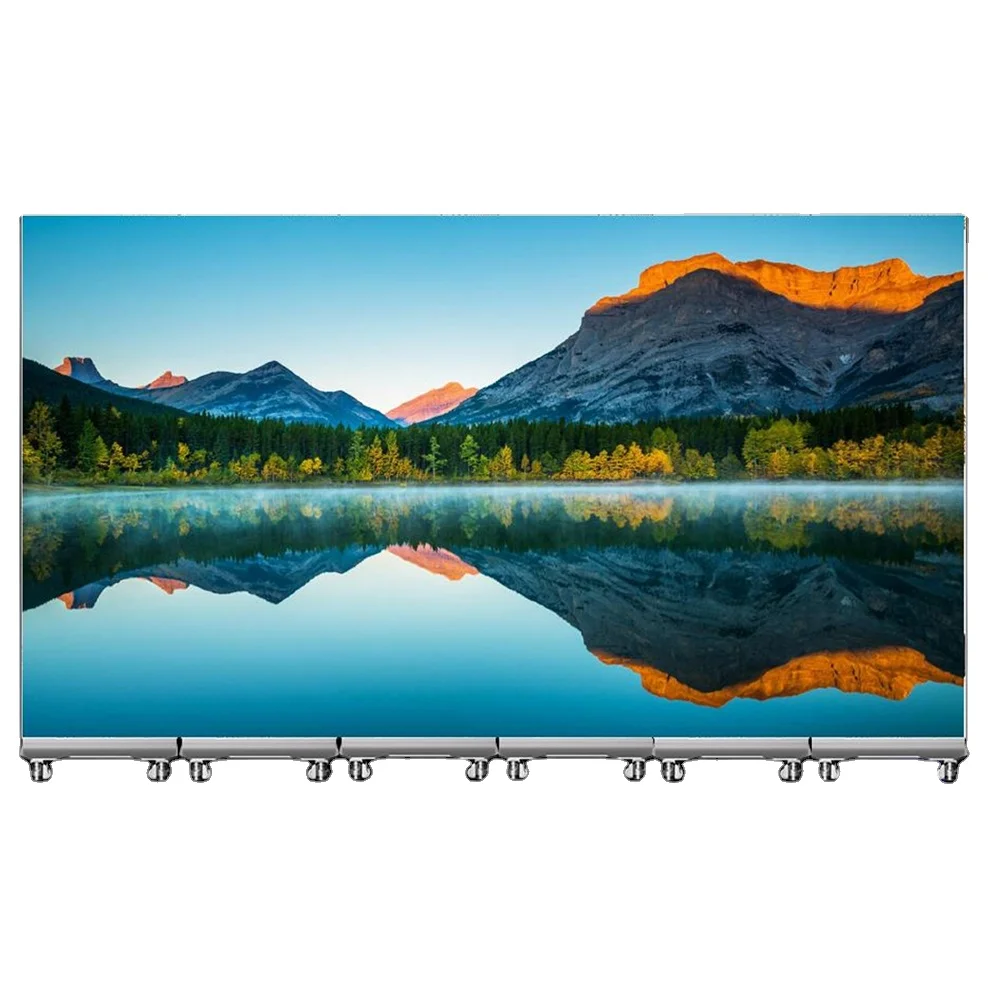 Customizable Factory Moveable IndoorP 1.53 P1.86 LED Poster Display Floor Standing LED Screen Slim Advertising Poster Led Displa