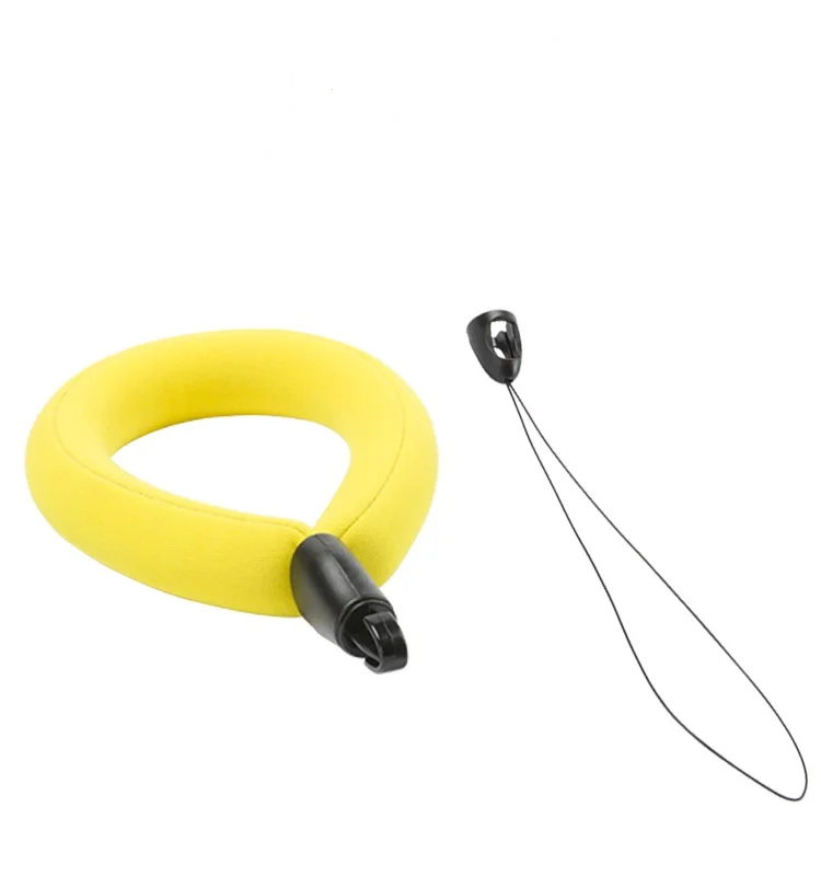 Portable Yellow Anti Sunk Float Foam Strap for Go Pro Sports Camera Shockproof Waterproof Cellphone Floating Weight up to 300g