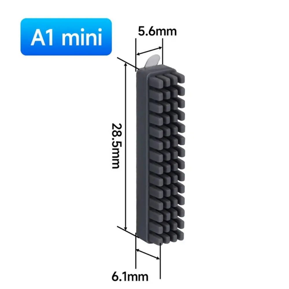 Silicone Silicone Brush Mounted Design Scrubber Function Nozzle Cleaning Tool 3D Printer Tool For Bambu Lab A1 Mini