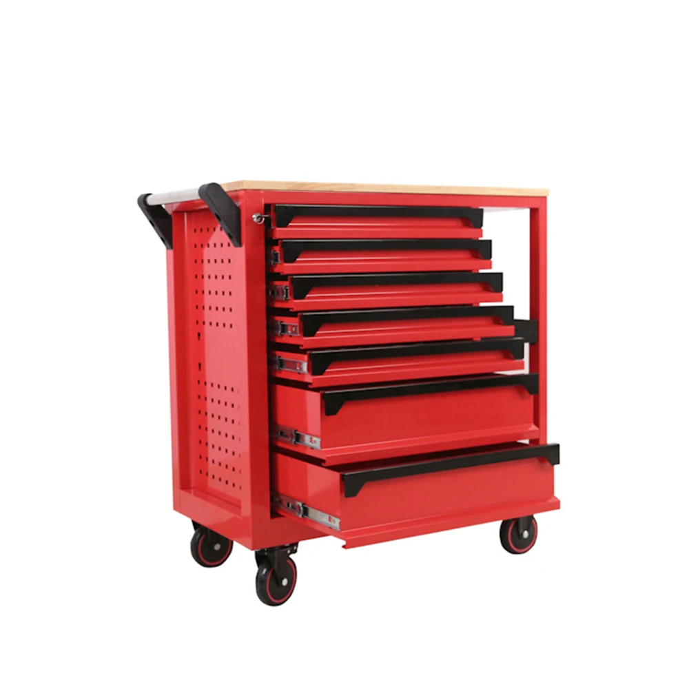 Tool Cabinet Multi Functional Workshop Garage Tool Set Trolley 7 Drawers And 2 Trays