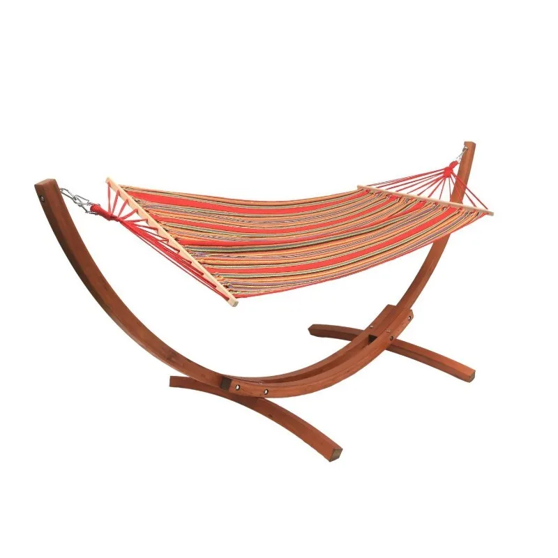 

2026 Comfortable Folding Garden Hammock Chair With Sturdy Wooden Y Stand