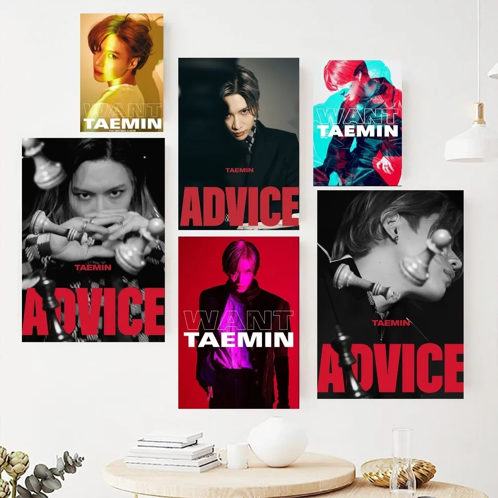 kpop Shinee Taemin Poster Paintings on The Wall Picture for Living Room Interior Painting Room Decoration