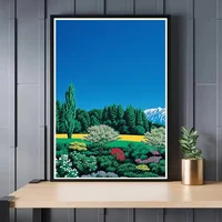 Hiroshi Nagai Vaporwave Japan Beach City Summer Wall Art Canvas Painting Prints Posters Wall Pictures Nordic Living Room Decor 3