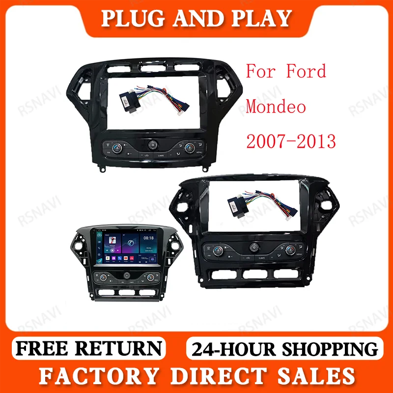 

For Ford Mondeo 2007-2013 ( 9Inch ) Car Radio Facias Android GPS MP5 Stereo Player 2 Din Head Unit Panel Dash Frame Installation