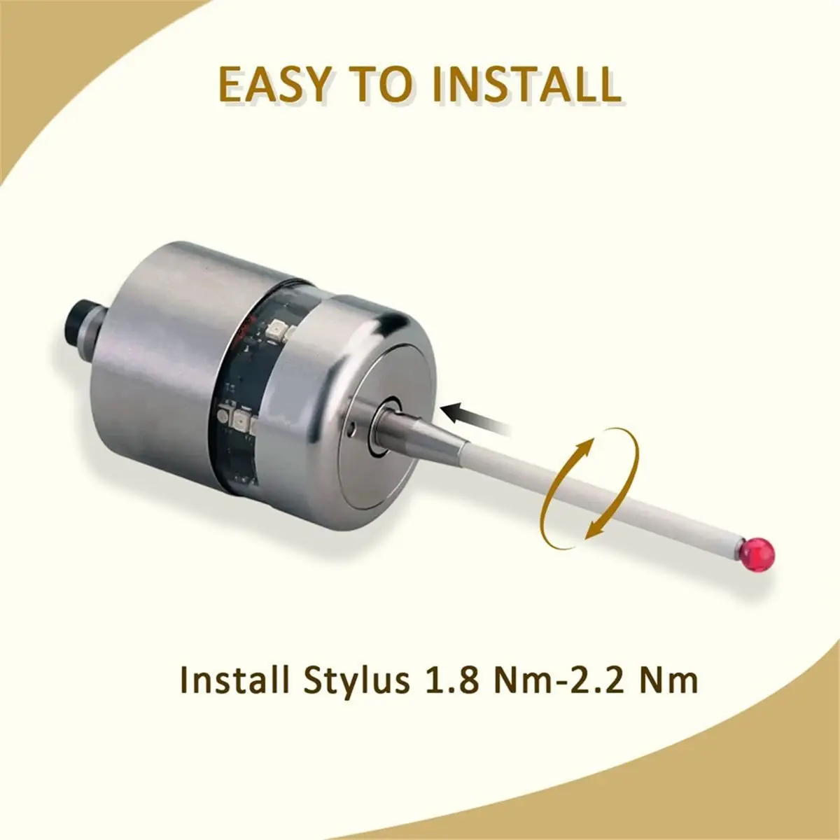 CMM Touch Probe Stylus Ceramic Stem 6mm Ruby Ball for Renishaw A-5000-3712 CMM Touch Probe Systems(M4xD6xL100mm)