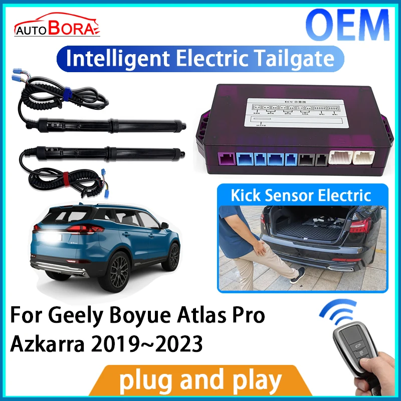 

ZhuCamX Intelligent Electric Tailgate Automatic Lifting Kit Remote Control Opener for Geely Boyue Atlas Pro Azkarra 2019~2023