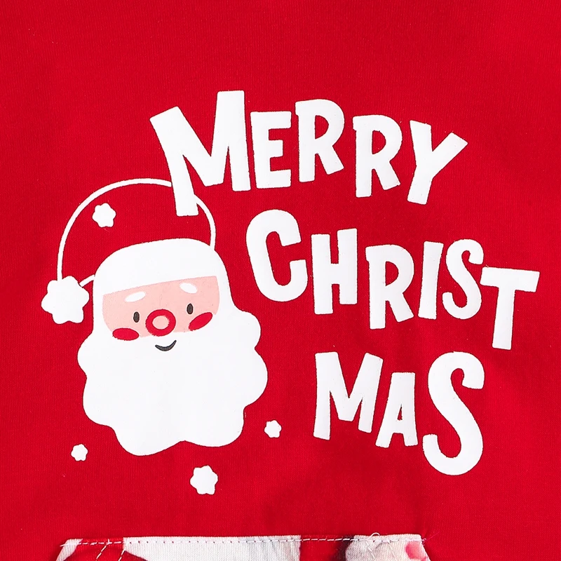 

Newborn Baby Boy Girl Christmas Outfit Romper Cartoon Santa Print Long Sleeve Hooded Jumpsuit Cute Infant Outfit