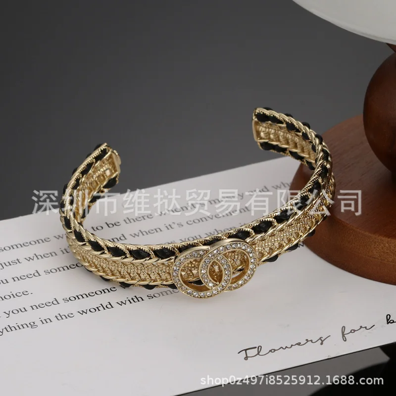 New Xiangjia Snake Bone Wear Leather Bracelet Necklace Chanel-Style Retro Diamonds Bracelet Classic Style Fashion Necklace Brace