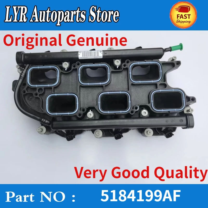 

Оригинальный оригинальный нижний впускной коллектор, модель Jeep Grand Cherokee Wrangler Chrysler Dodge for11-23 л 5184199AF 5281803AA