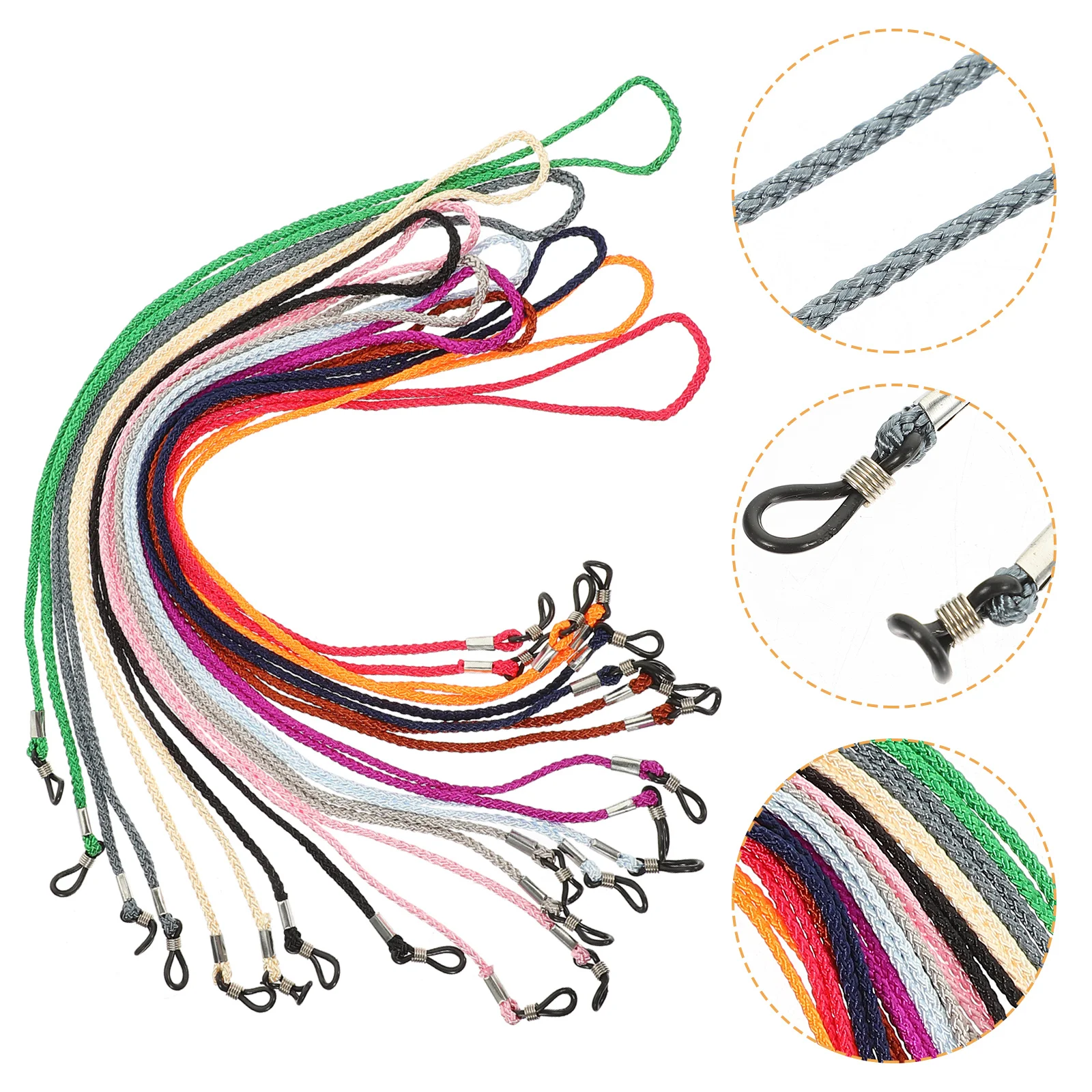 

12Pcs Eyeglasses Chain Anti-Slip Durable Thickened Glasses Ropes for Running Hiking Cycling Eyeglasses Cords Glasses Cords