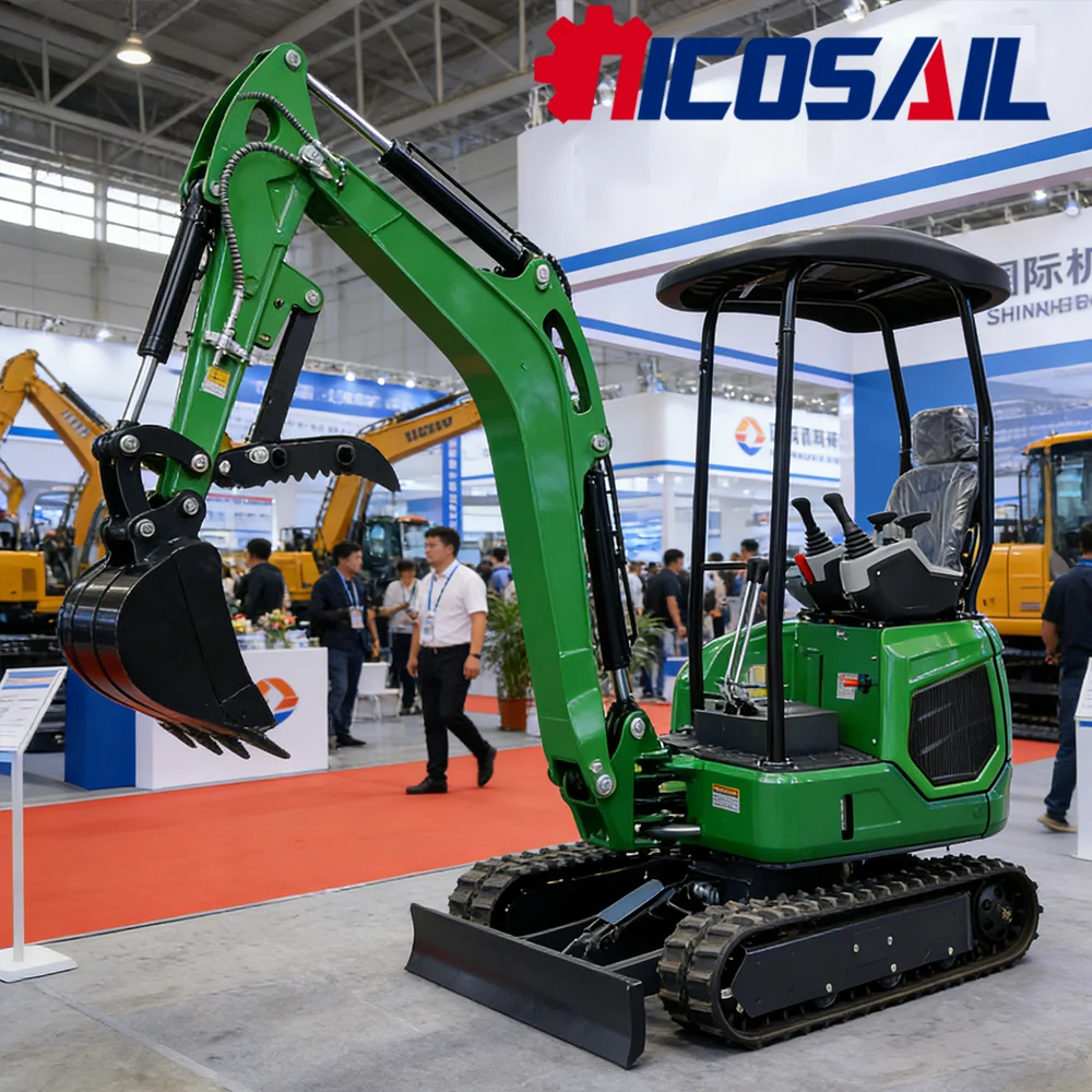 

Nicosail 1.8T Small Excavator 360° Rotation High Efficiency for Trench Digging Site Leveling