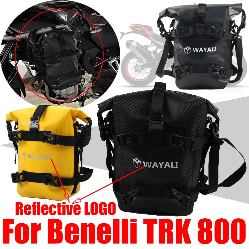 

Waterproof Tool Placement Travel Bag For Benelli TRK 800 TRK800 Accessories Frame Bag Crash Bars Luggage Storage Bags Backpack