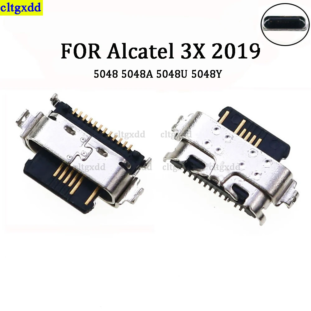 

cltgxdd 5piece set Alcatel 3X 2019 5048 5048A 5048U 5048Y mini USB charging plug connector socket tail plug