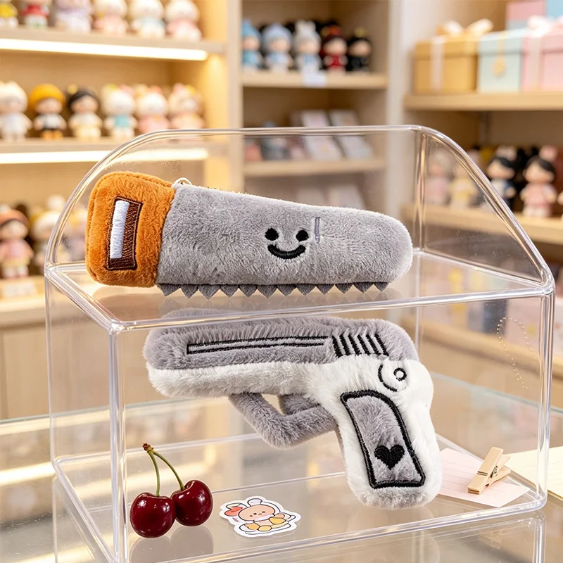 Creative Axe Shovel Pliers Screwdriver Chainsaw Hammer Plush Pendant Backpack Soft Doll Tool Shape Stuffed Toys Lovely Bag Decor