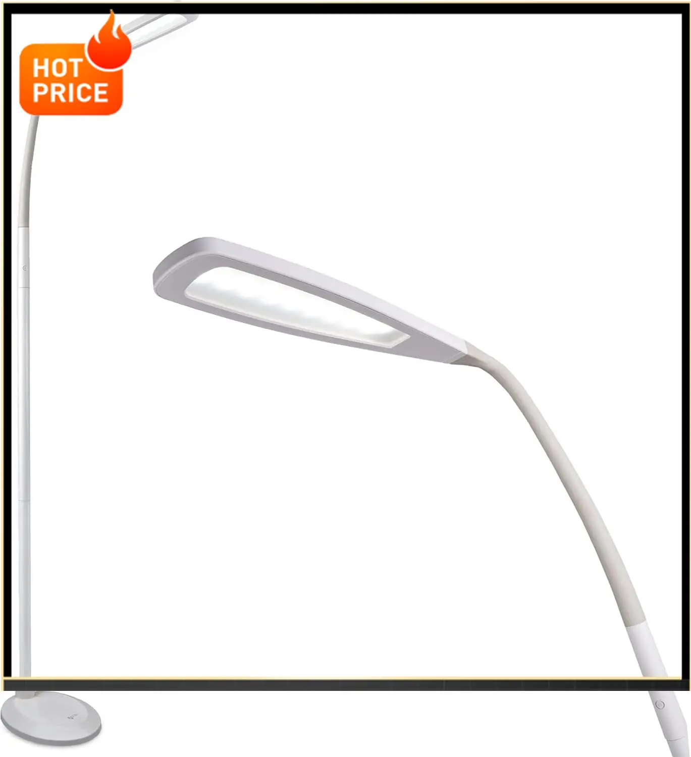

Бестселлер OttLite ClearSun Flex: светодиодный напольный светильник с LED-технологией, сенсорным управлением, регулируемой штангой и функцией Smart Memory