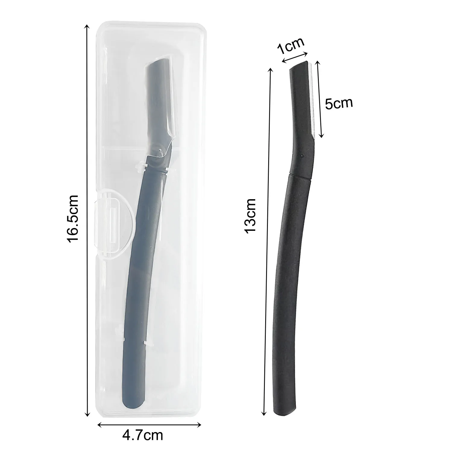 Eyebrow Razor Kit Beard Trimmer Dermaplaning Tool Shaper Facial Razor for Beard Moustache Razor With 6 Blade Sets