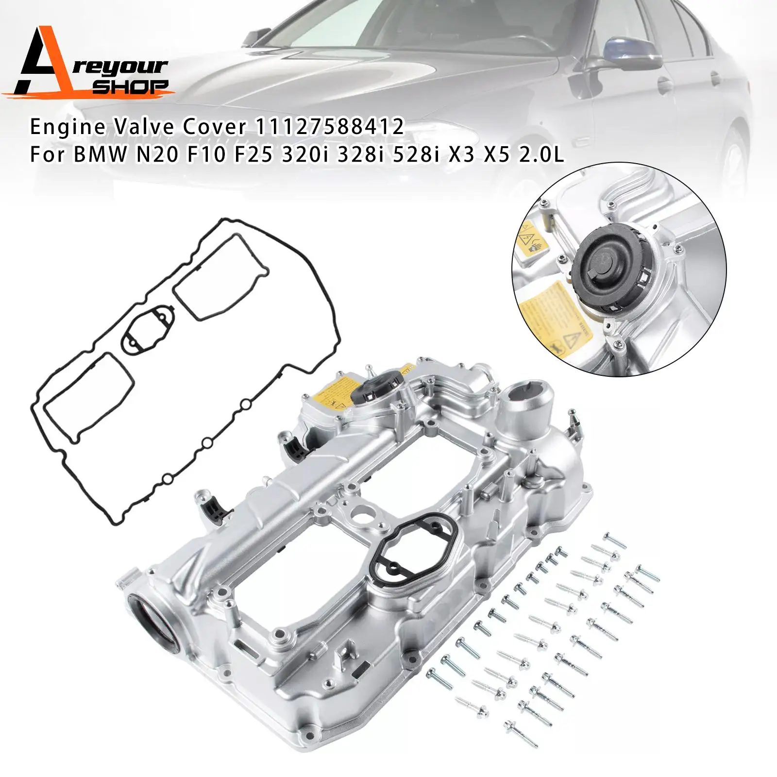 

Крышка клапана двигателя 11127588412 Для BMW N20 F10 F25 320i 328i 528i X3 X5 2.0L
