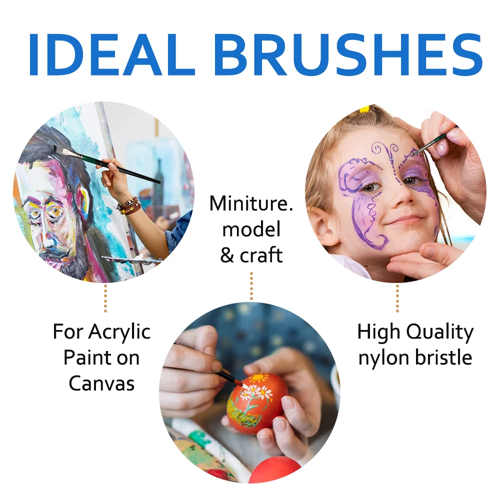 BOMEIJIA 6-Piece Paintbrush Set for Artists And Art Enthusiasts Quality Brushes for Various Painting Needs 5