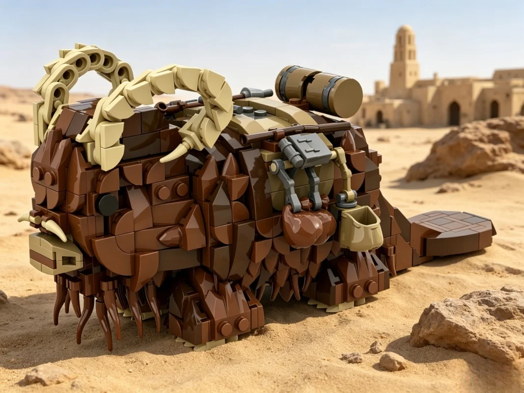 Nuevo Modelo de Animal Montable Yak de la Guerra Espacial MOC, Bloque de Construcción para Decoración del Hogar, Regalo Navideño