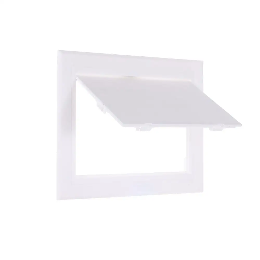 Door Latch White Access Panel Door Plastic Removable Inspection Hole Opening Flap Cover Plate Doors Wall Ceiling