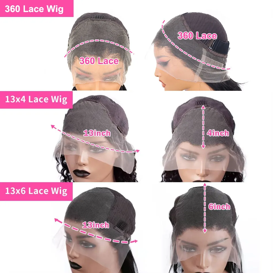 250 300 densidad rizado 13x6 HD pelucas de cabello humano Frontal de encaje brasileño 30 40 pulgadas agua onda profunda 13x4 peluca con malla Frontal para mujeres