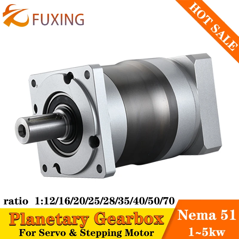 PLF115A Ratio 20:1 25:1 35:1 40:1 50:1 For Nema 51 Stepping Motor 130mm 12345kw Servo Motor Reducer Precision Planetary Gearbox