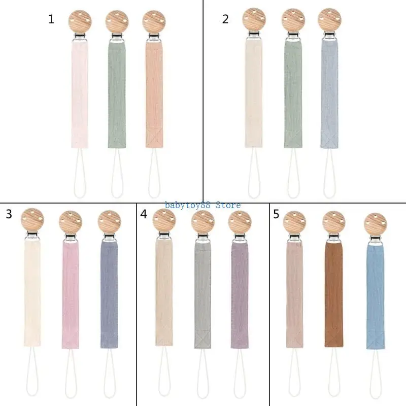 Y4UD 3 قطع من حامل لهاية الأطفال سلسلة دمية بسيطة للفتيات والأولاد #2