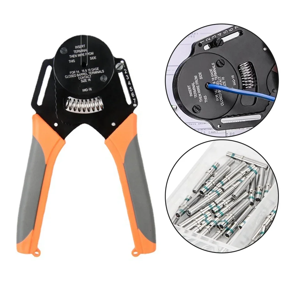 الطيران إبرة العقص كماشة IWD-16 ل DELCHI موصل العقص كماشة محطة السيارة الذكور والإناث دبابيس 1/1.5/2.5mm2 #3