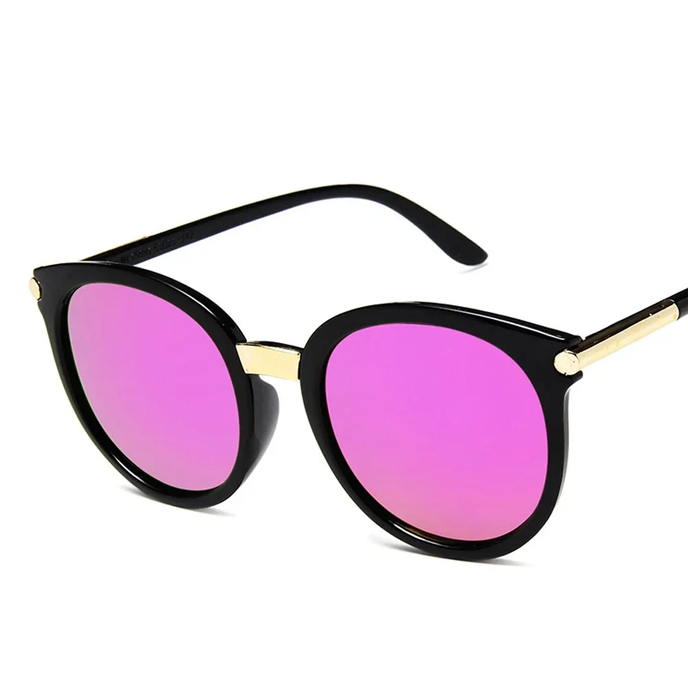 2024 New Sunglasses Women Driving Mirrors Vintage For Women Reflective Flat Lens Sun Glasses Female Oculos UV400