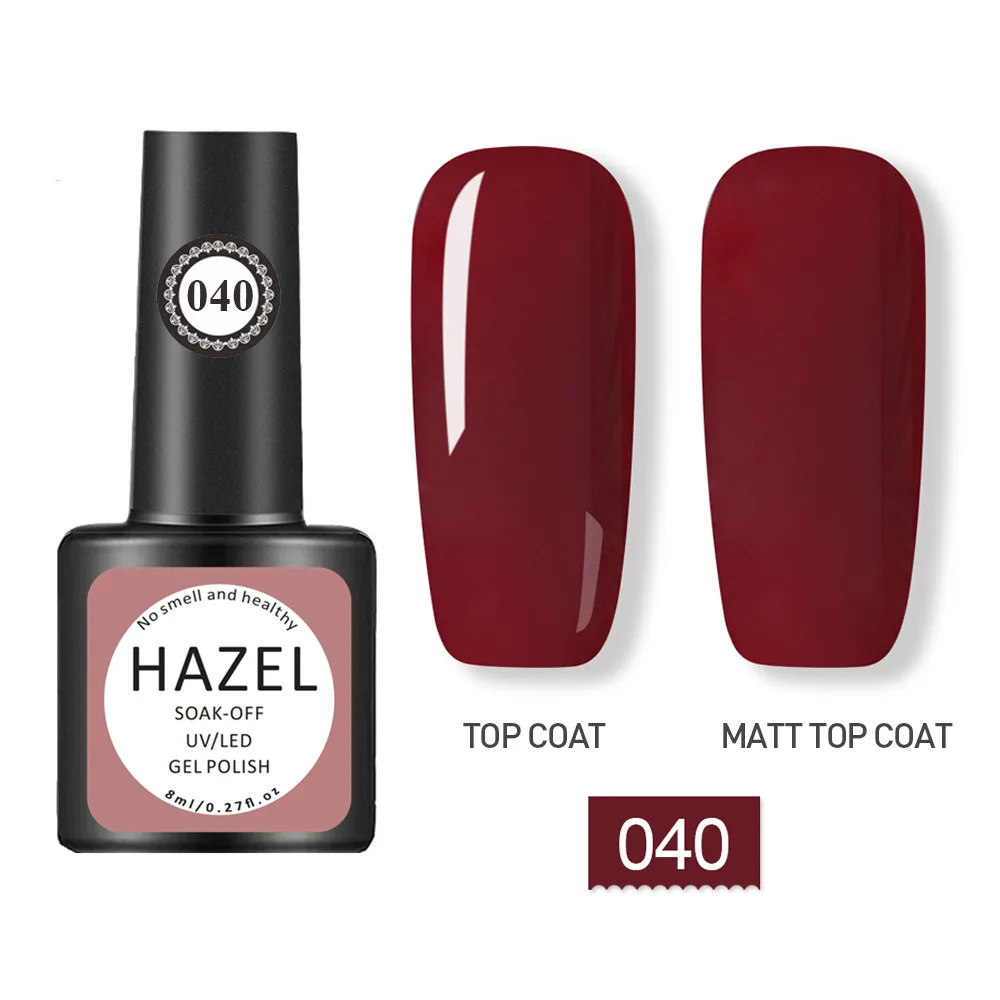 طقم جل أظافر احترافي سعة 8 مل مع معطف علوي أساسي لفن الأظافر بالأشعة فوق البنفسجية LED