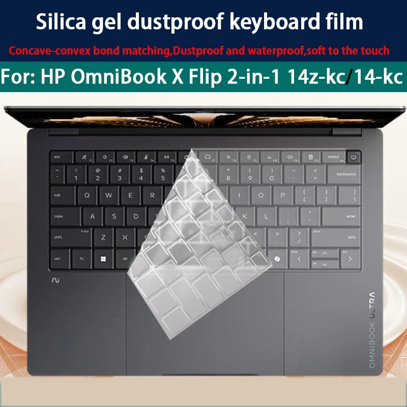 For HP OmniBook X Flip 2-in-1 14-kc/14z-kc keyboard film touch laptop screen film anti-blue film matte anti-reflective film